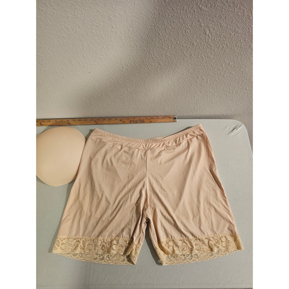 6XL Padded Butt Lifter Shapewear Beige Lace Trim Shorts